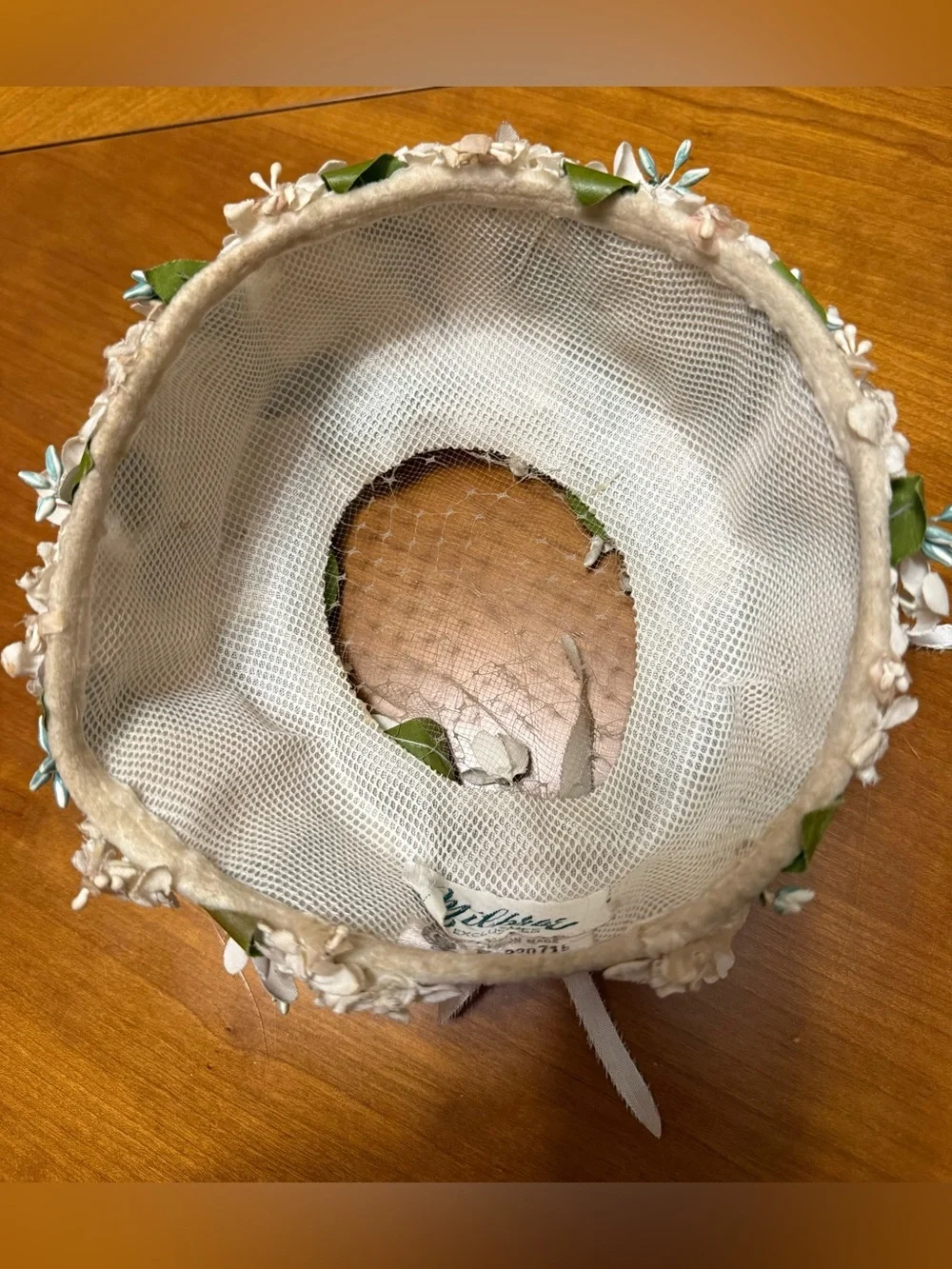 Vintage Milbrae Exclusives Hat Boho Floral Feel Elegant